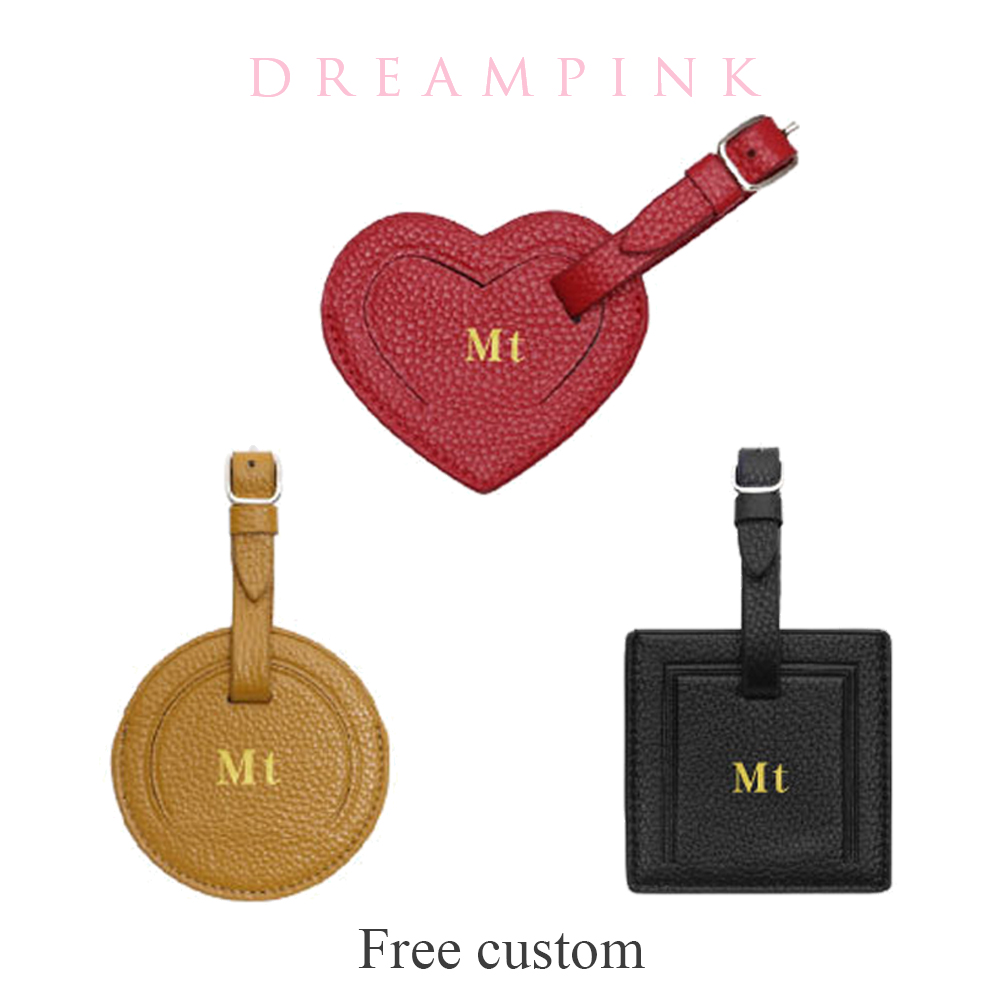Luxury Bags Names - 100% Echt Leer Reisbagagelabel Luxe Aangepaste