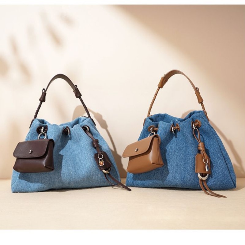 Luxury Y2K Bags - JIAERDI High Street Denim Emmer Tas