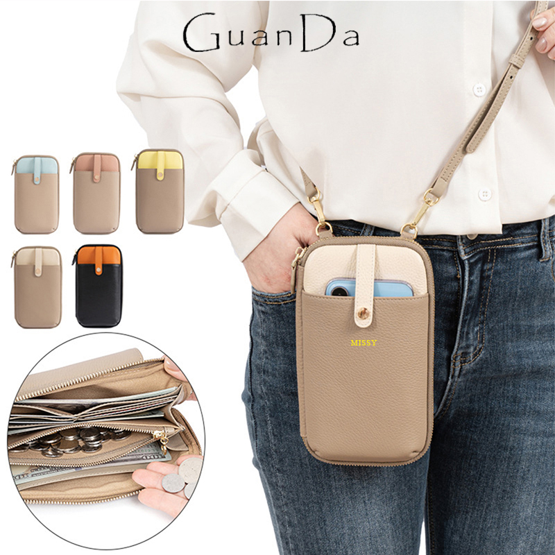 Luxury Bags Names - Echt leer Crossbodytas met grote capaciteit