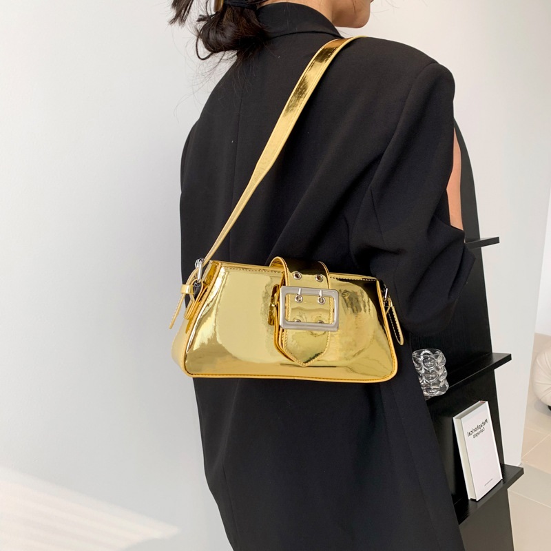 Luxury Y2K Bags - Y 2K Gouden Shoeder Tas Voor