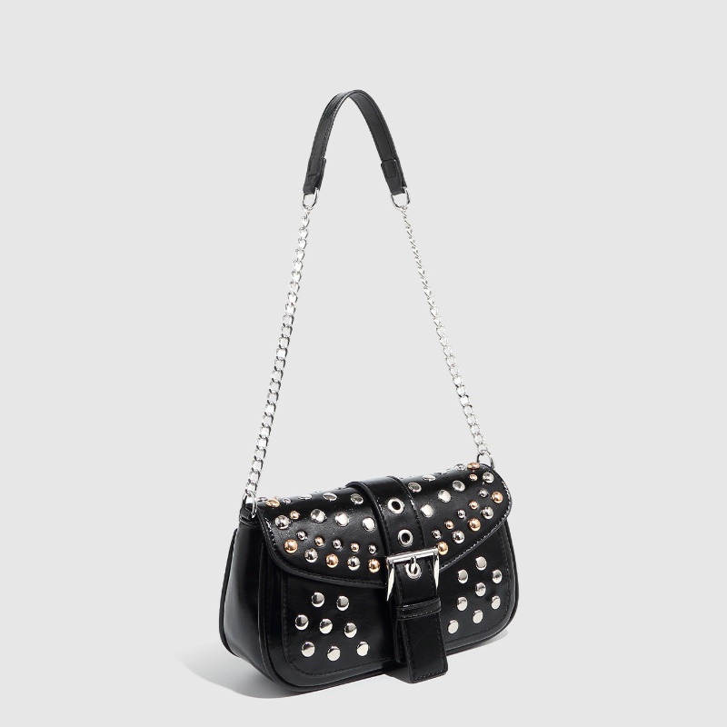 Luxury Y2K Bags - Klinknagels Ontwerp PU Lederen Schoudertassen voor