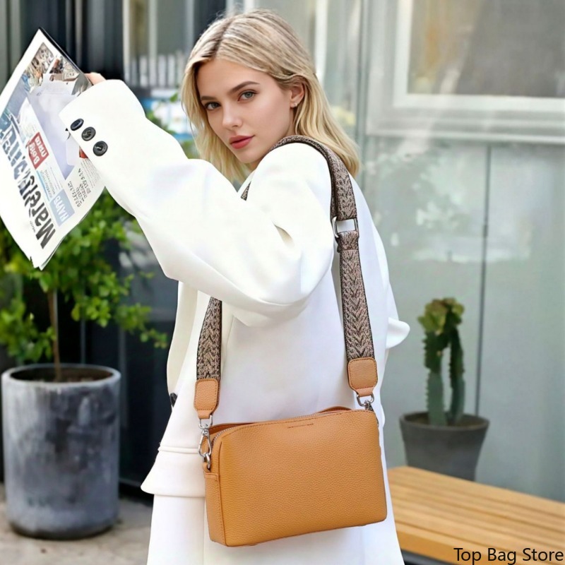 Echte leren vierkante crossbod - Quiet Luxury Bags Crossbody recensie en prijs