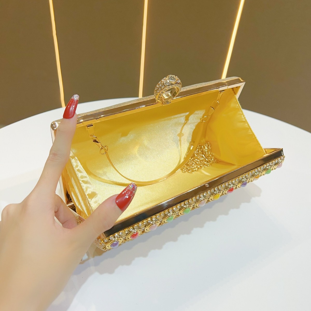 Luxe strass kwastjes goud zilv - Luxury Bags Europe recensie en prijs